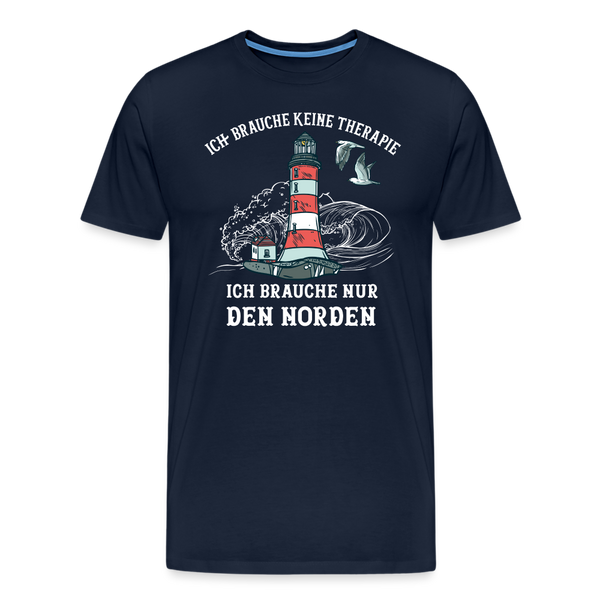 Herren Premium T-Shirt THERAPIE NORDEN - Navy