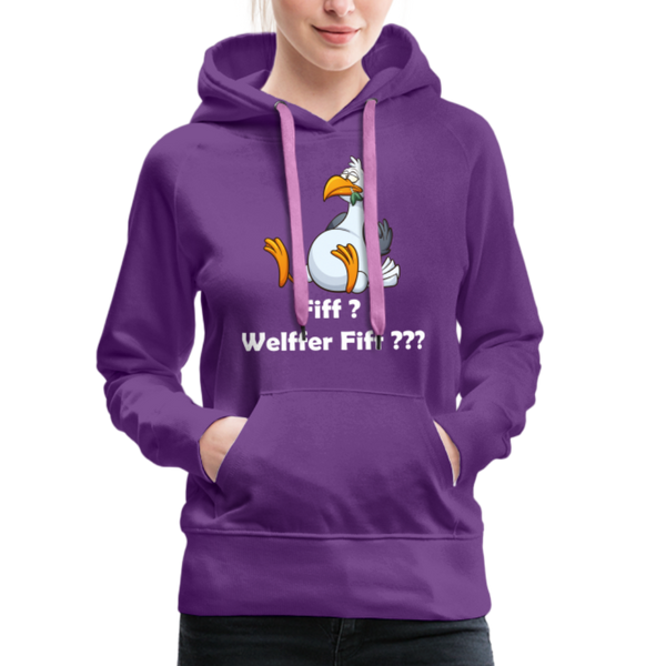 Damen Premium Hoodie FIFF? WELFFER FIFF??? - Purple