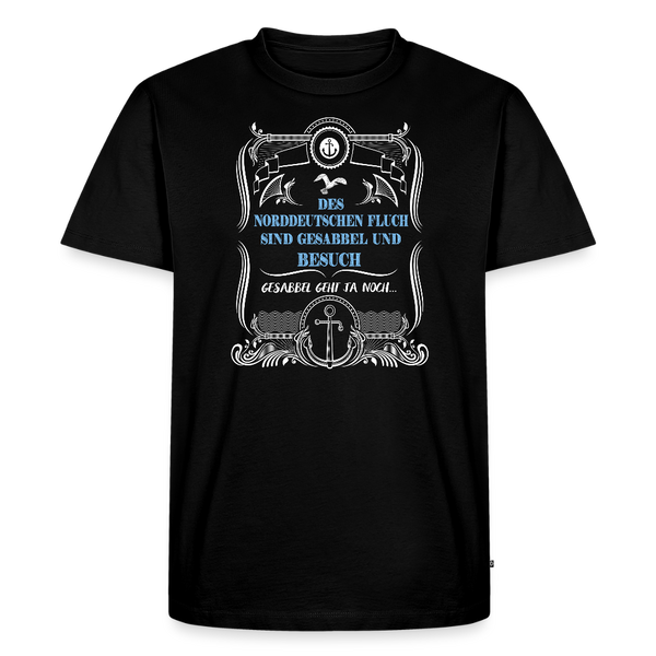 Herren  Premium T-Shirt GESABBEL UND BESUCH - Schwarz
