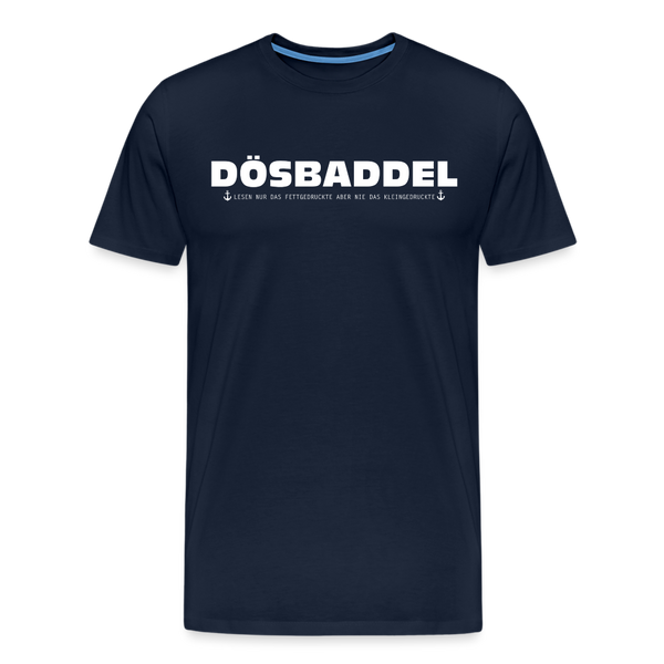 Herren Premium T-Shirt DÖSBADDEL - Navy