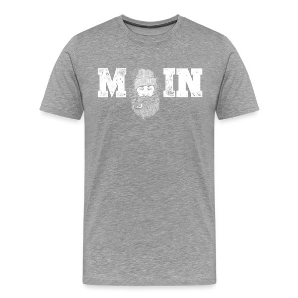 Herren  Premium T-Shirt MOIN SEEMANN - Grau meliert