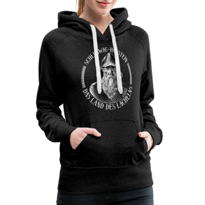 Damen Premium Hoodie SCHLESWIG HOLSTEIN LAND DES LÄCHELNS - Anthrazit