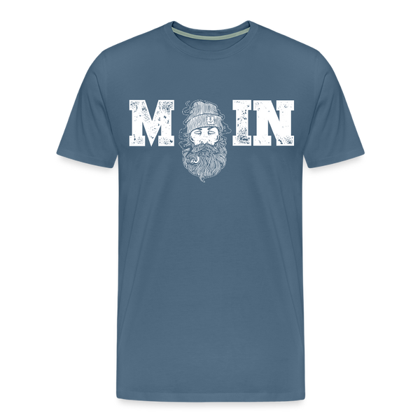 Herren  Premium T-Shirt MOIN SEEMANN - Blaugrau