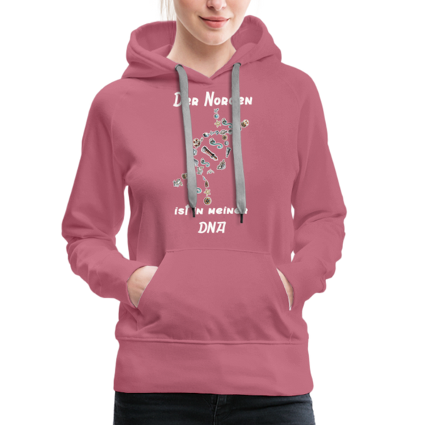 Damen Premium Hoodie DER NORDEN IST IN MEINER DNA - Malve