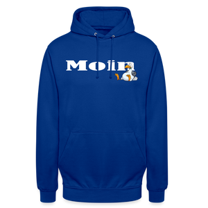 Unisex Hoodie MOIN DICKE MÖWE | Norddeutscher Humor - Royalblau