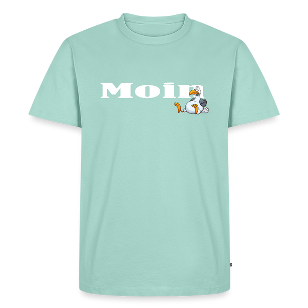 Herren Premium T-Shirt MOIN DICKE MÖWE - Mint 