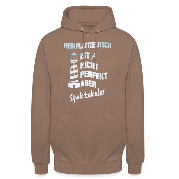 Unisex Hoodie MEIN PLATTDEUTSCH - Mokka