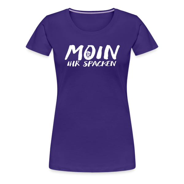 Damen Premium T-Shirt MOIN IHR SPACKEN - Lila