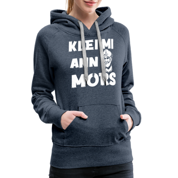 Damen Premium Hoodie KLEI MI ANN MORS - Jeansblau