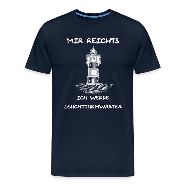 Herren Premium T-Shirt LEUCHTTURMWÄRTER - Navy