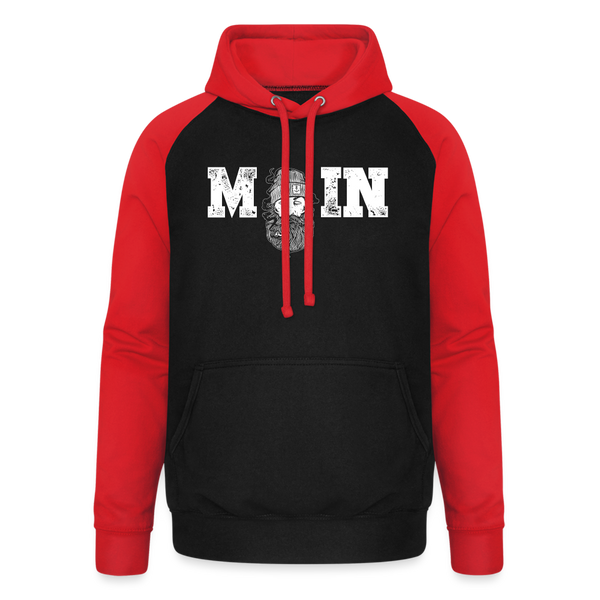 Baseball Hoodie MOIN SEEMANN - Schwarz/Rot