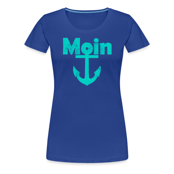 Damen Premium T-Shirt MOIN ANKER - Königsblau