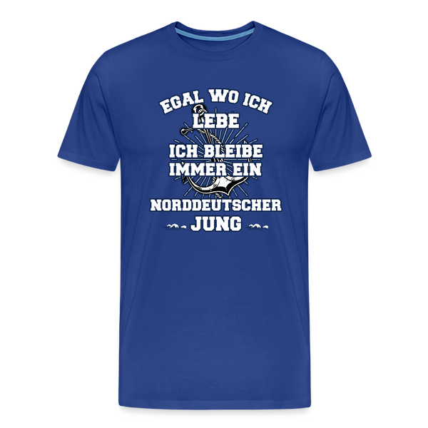 Herren  Premium T-Shirt NORDDEUTSCHER JUNG - Königsblau