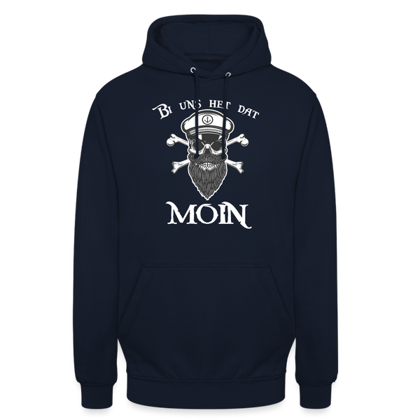 Unisex Hoodie BI UNS HET DAT MOIN TOTENKOPF - Navy