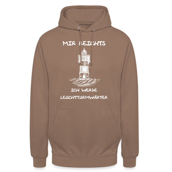 Unisex Hoodie ICH WERDE LEUCHTTURMWÄRTER - Mokka