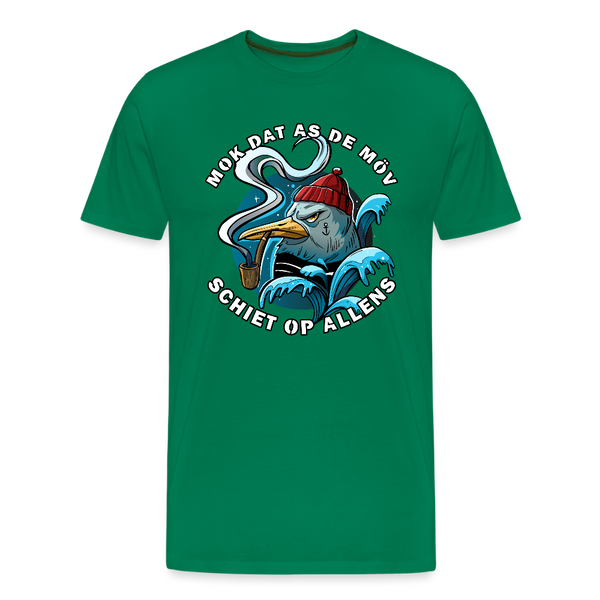 Herren  Premium T-Shirt SCHIET OP ALLENS | Norddeutscher Humor - Kelly Green