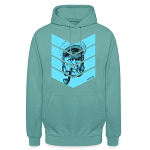 Unisex Hoodie MOIN ALTER KAPITÄN BLAU - Pastelltürkis