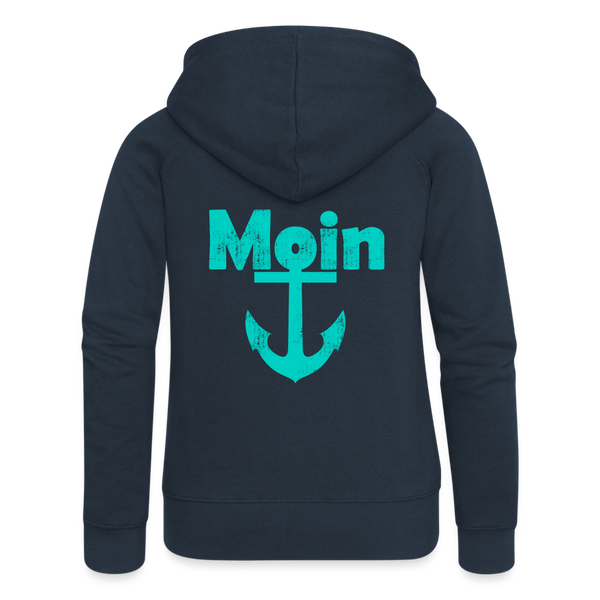 Frauen Premium Kapuzenjacke MOIN ANKER - Navy