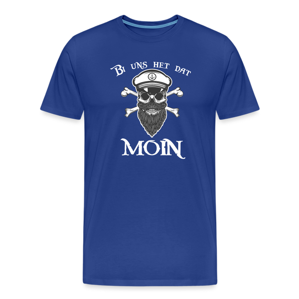 Herren Premium T-Shirt BI UNS HET DAT MOIN TOTENKOPF - Königsblau