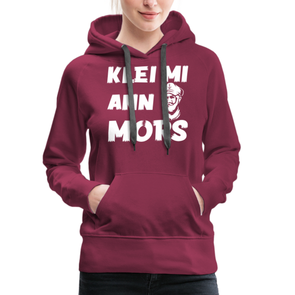 Damen Premium Hoodie KLEI MI ANN MORS - Bordeaux