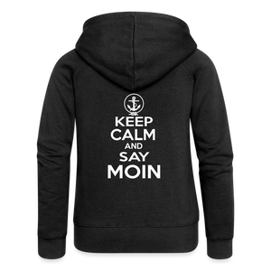 Frauen Premium Kapuzenjacke - Schwarz