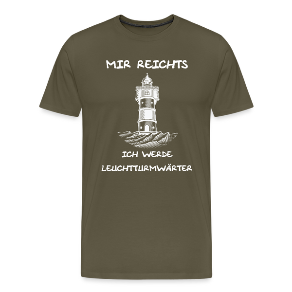 Herren Premium T-Shirt LEUCHTTURMWÄRTER - Khaki