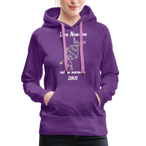 Damen Premium Hoodie DER NORDEN IST IN MEINER DNA - Purple