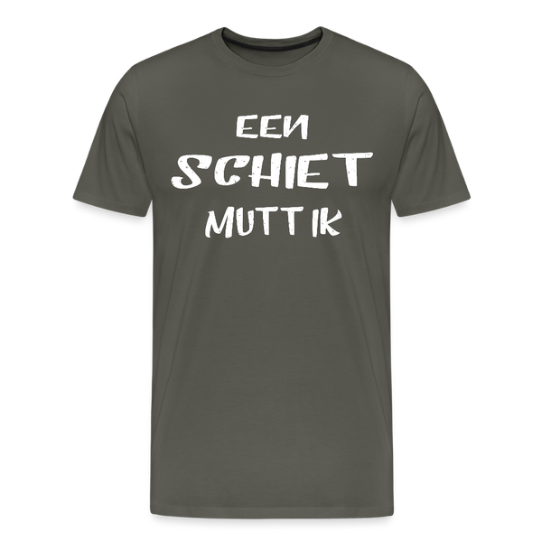 Herren  Premium T-Shirt  EEN SCHIET MUTT IK - Asphalt