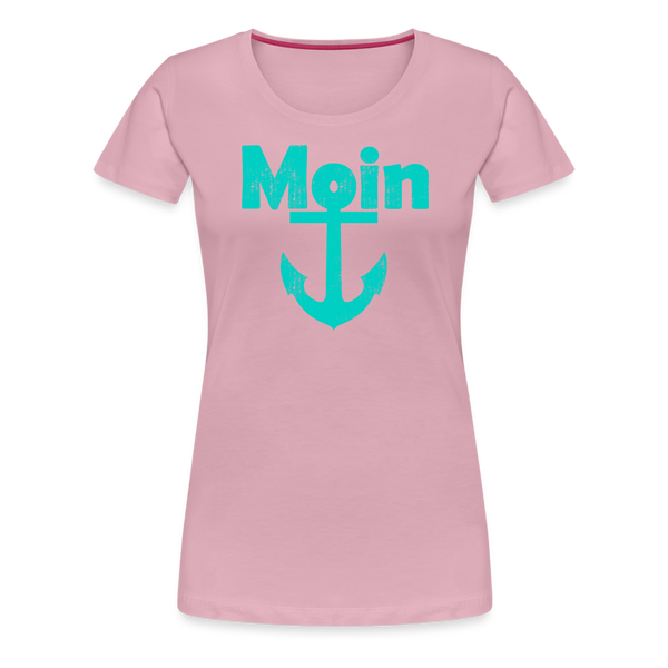 Damen Premium T-Shirt MOIN ANKER - Hellrosa