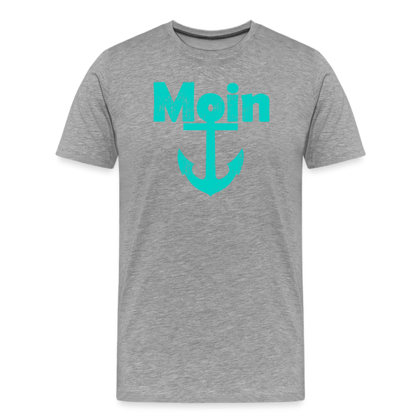 Herren  Premium T-Shirt MOIN ANKER - Grau meliert