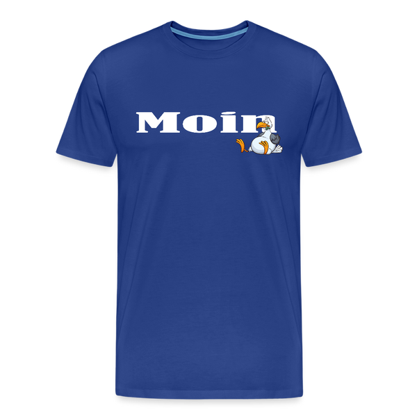 Herren Premium T-Shirt MOIN DICKE MÖWE - Königsblau