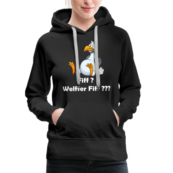 Damen Premium Hoodie FIFF? WELFFER FIFF??? - Schwarz