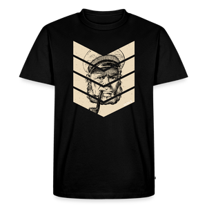 Herren  Premium T-Shirt MOIN KAPITÄN BEIGE - Schwarz