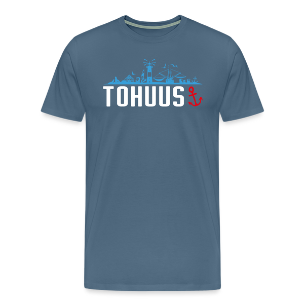 Herren Premium T-Shirt TOHUUS - Blaugrau