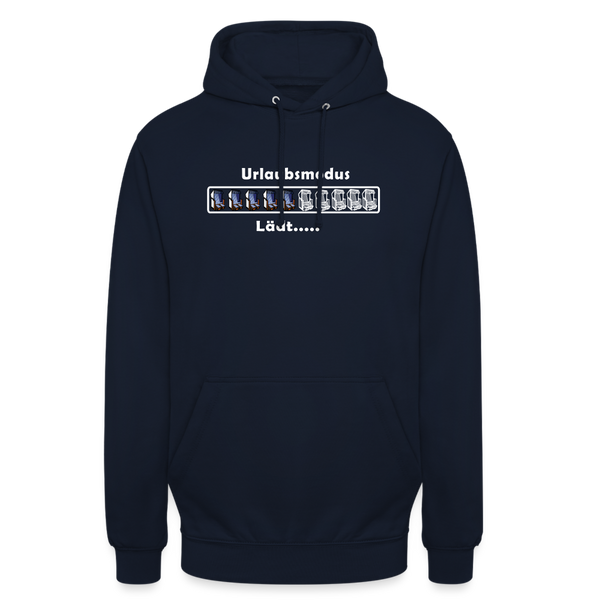 Unisex Hoodie URLAUBSMUDUS LÄDT - Navy