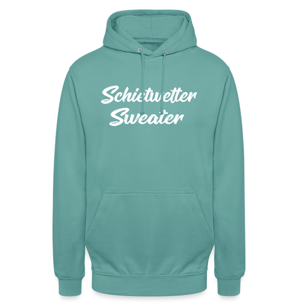 Unisex Hoodie SCHIETWETTER SWEATER - Pastelltürkis