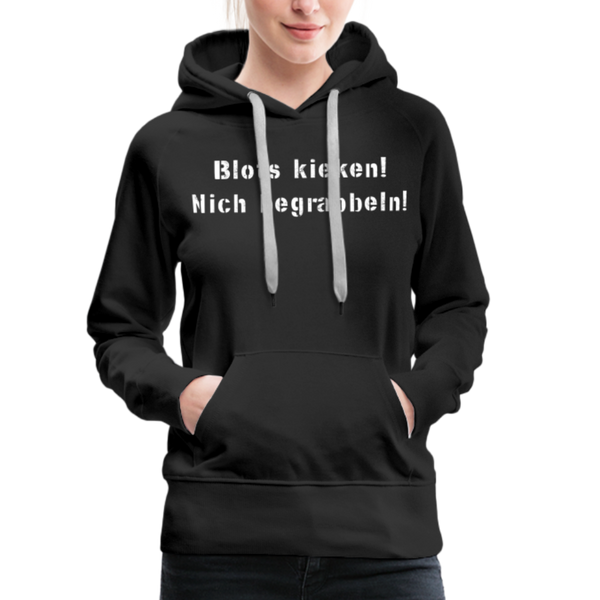 Damen Premium Hoodie BLOTS KIEKEN - Schwarz