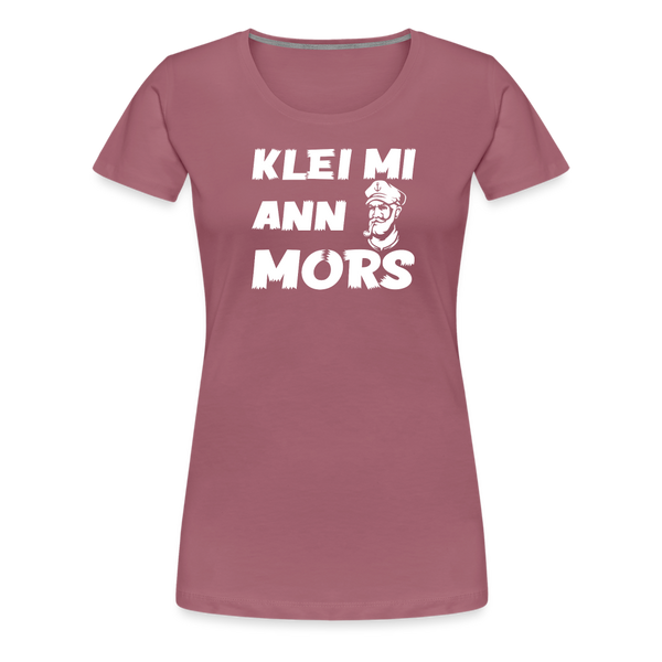 Damen Premium T-Shirt KLEI MI ANN MORS - Malve