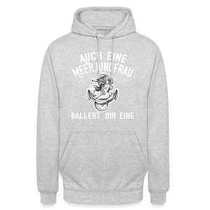 Unisex Hoodie - Hellgrau meliert