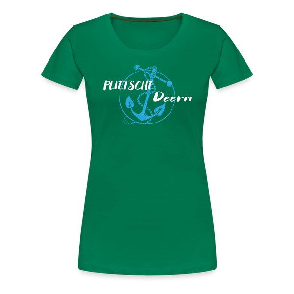 Damen Premium T-Shirt PLIETSCHE DEERN - Kelly Green