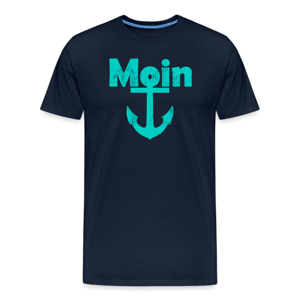 Herren  Premium T-Shirt MOIN ANKER - Navy