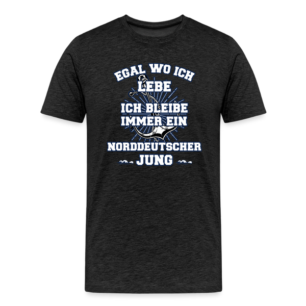 Herren  Premium T-Shirt NORDDEUTSCHER JUNG - Anthrazit