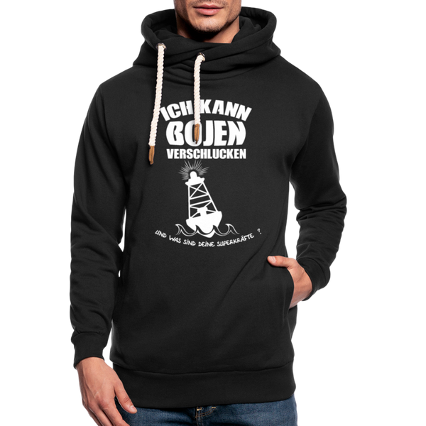 Shawl Collar Hoodie - Schwarz