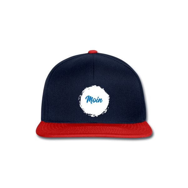 Snapback Cap - Navy/Rot