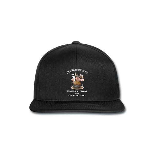 Snapback Cap - Schwarz/Schwarz