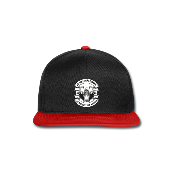 Snapback Cap - Schwarz/Rot