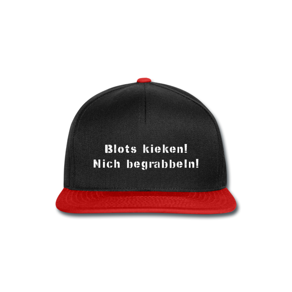 Snapback Cap - Schwarz/Rot