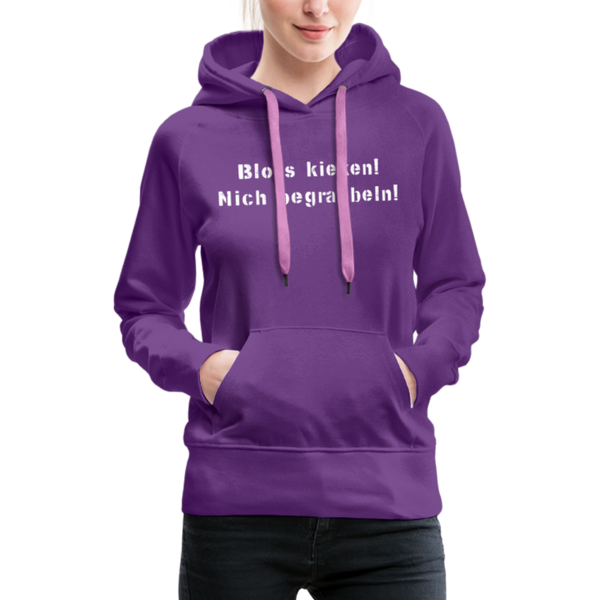 Norddeutscher Humor Damen Premium Hoodie BLOTS KIEKEN Women’s Premium Hoodie - purple