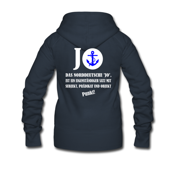 Frauen Premium Kapuzenjacke - Navy