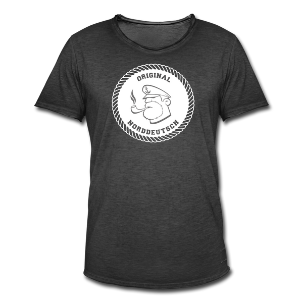 Herren Vintage T-Shirt ORIGINAL NORDDEUTSCH - Vintage Schwarz